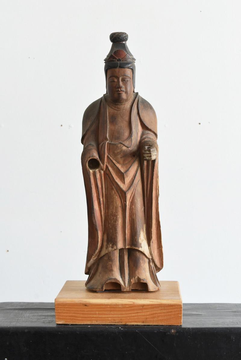Made in 1599 Beautiful Wooden Buddha Statue / Bodhisattva / Edo Period 10