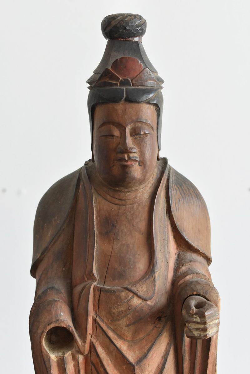 Other Made in 1599 Beautiful Wooden Buddha Statue / Bodhisattva / Edo Period