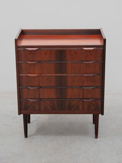 Made in Denmark Small Chest of Five Drawers, 1960s