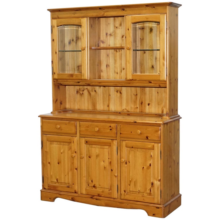 Made In England Ducal Glass Shelved Welsh Dressers Display
