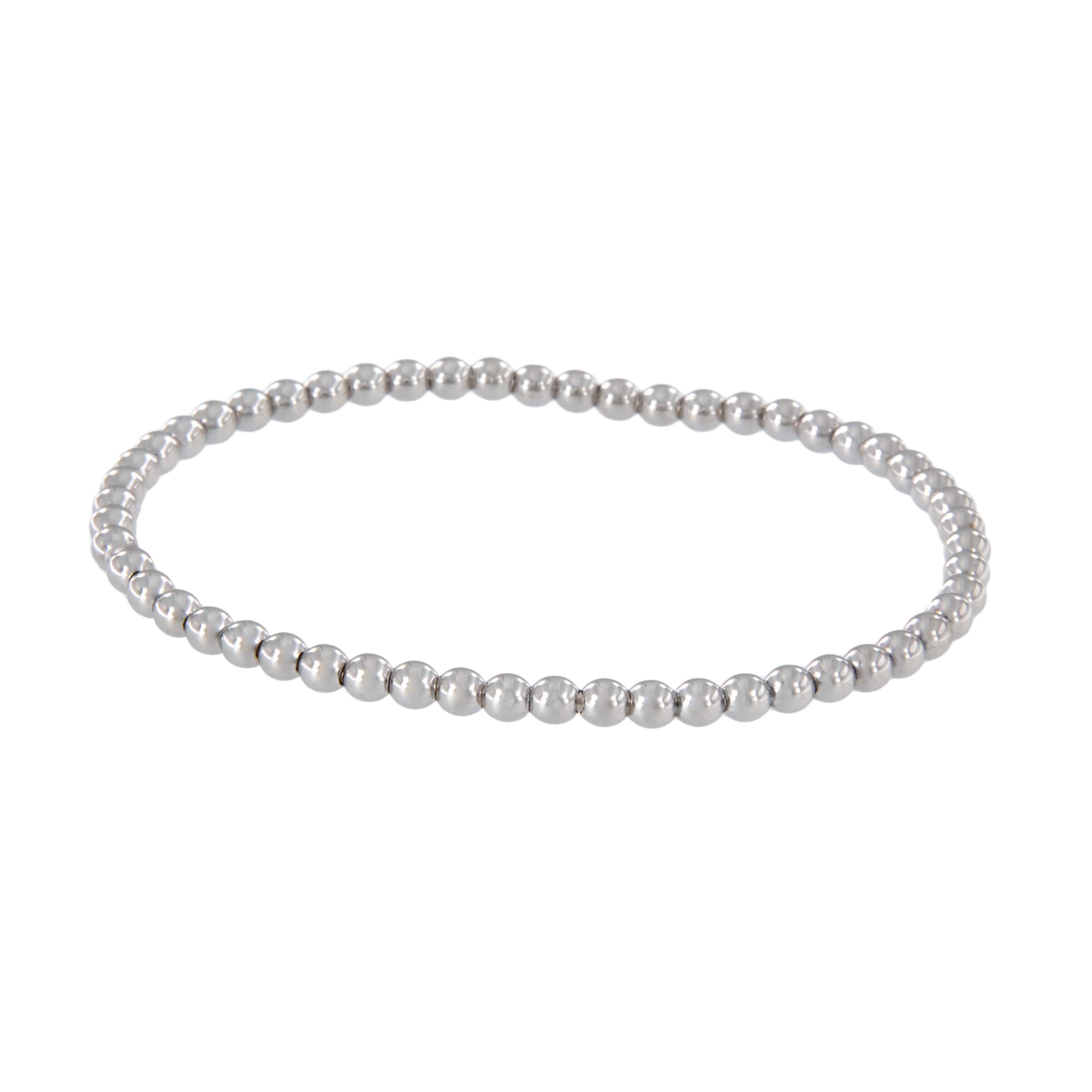 Known for their expert jewelry engineering, Italian craftsman specialize the stretch jewelry! This fun bracelet stretches to fit your wrist perfectly for a spectacular look! Can be worn every day, dressed up or stacked! See our other stretch