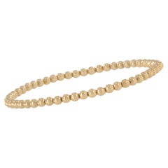  Fabriqué en Italie pour Campanelli & Pear Bracelet de perles extensibles en or jaune 18 carats