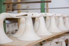 Made in Italy Sound Amplifier, Dove-Gray Ceramics, Acoustic Speaker