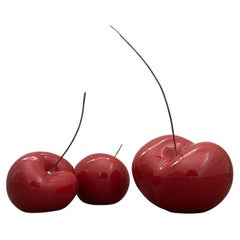 Sweet Cherry, home decoration, wall decor, red passion, summer, Italy, ceramic