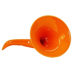 Made in Italy Sound Amplifier, Orange Ceramics, Customizable Speaker, 2022