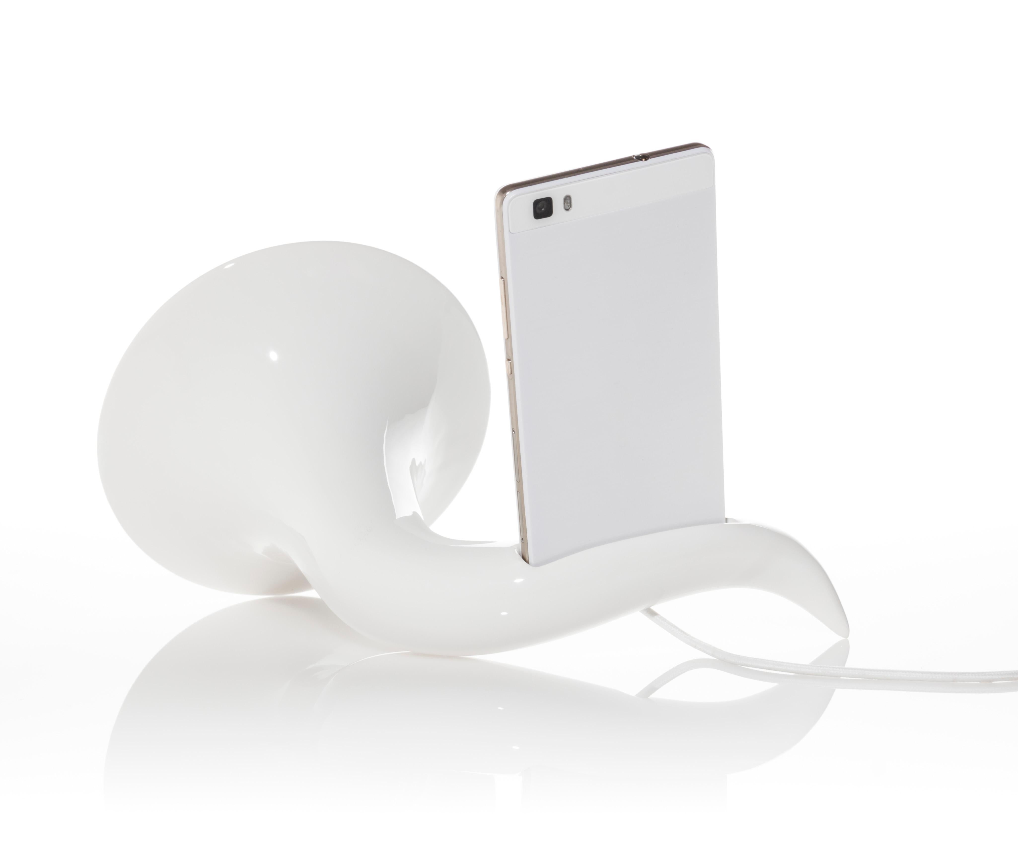 italien Amplifier à son en céramique blanche, sonnerie personnalisable, fabriqué en Italie, 2022 en vente