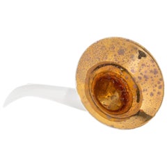 Made in Italy Sound Amplifier, White & Gold Ceramics, Customizable Speaker, 2022