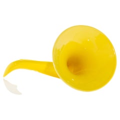 Made in Italy Sound Amplifier, Yellow Ceramics, Customizable Speaker. 2022