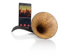 Made in Italy Speaker, Black & Matt Bronze Ceramics, Customizable, 2022