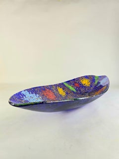 Made Murano Glass Modern Centrotavola In Vetro Di Murano Blu e Multicolore, 2026