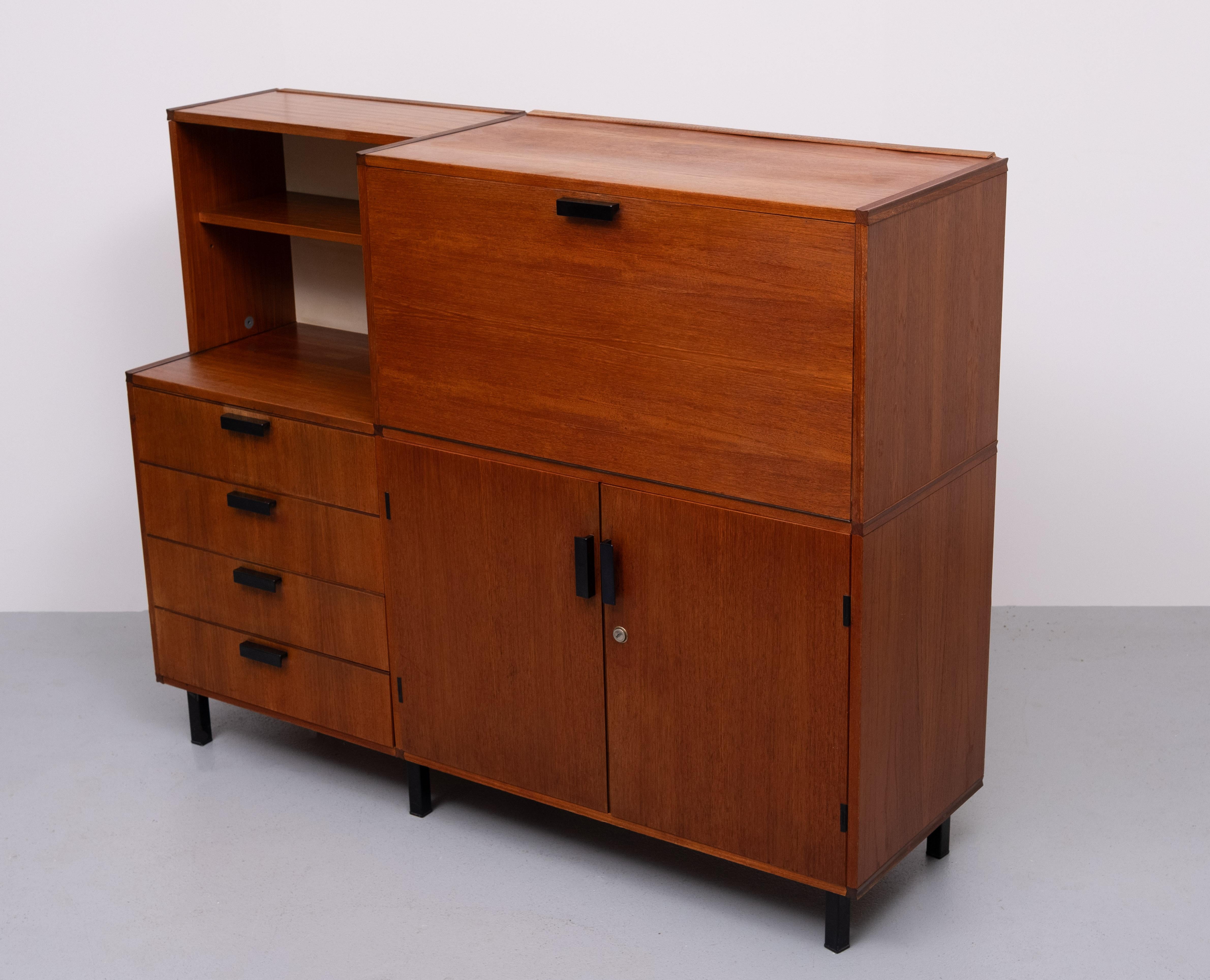 Mueble a medida de Cees Braakman para Pastoe, años 60 Teca en venta