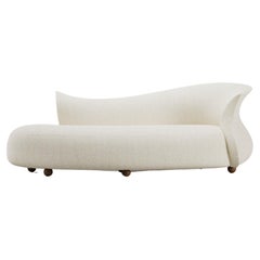 Made to Measure Mid Century Sculptural Design Curved Amphora Couch in Boucle