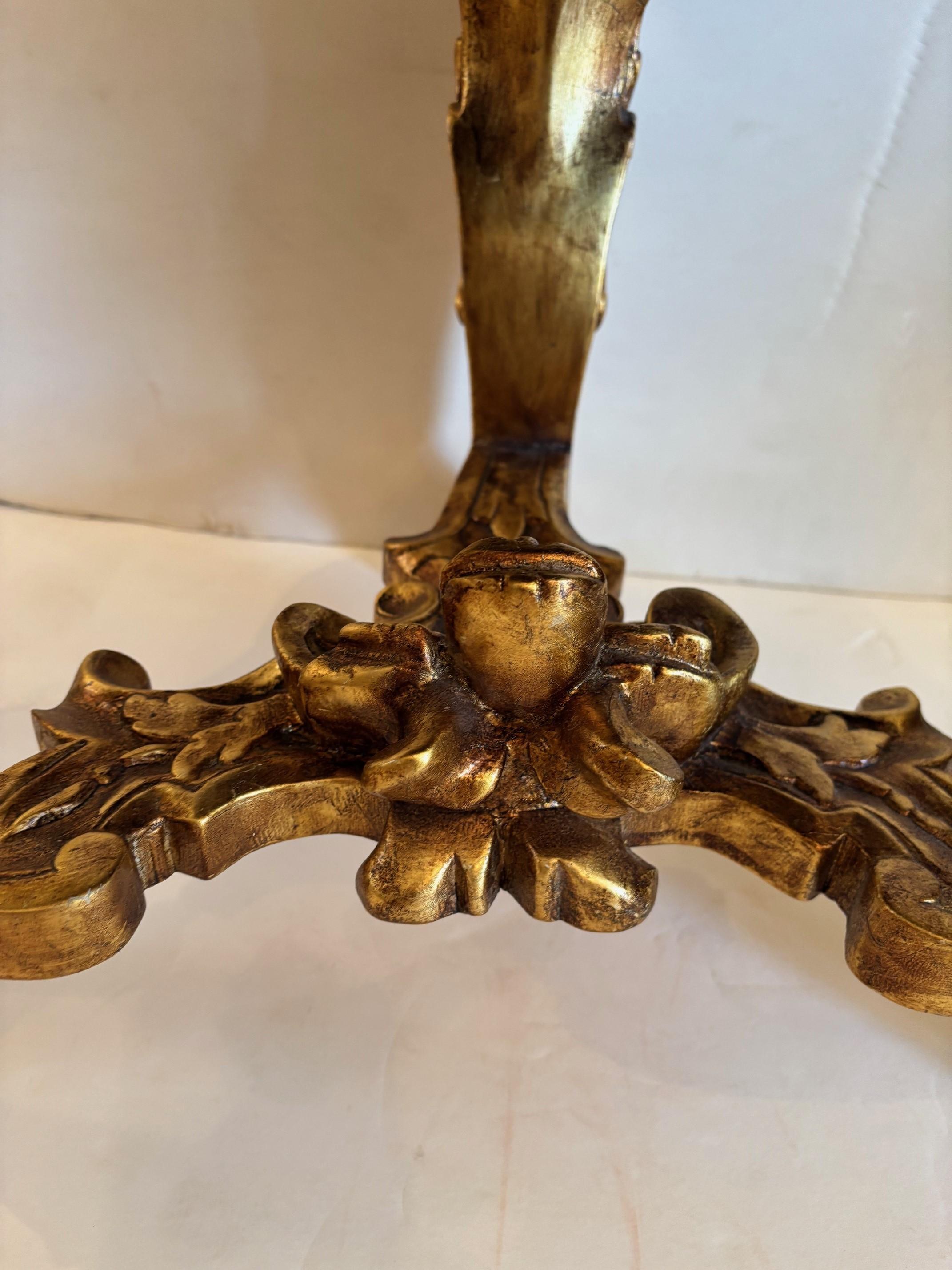 Contemporary Made to Oder Hand Carved and Handcrafted Italian Rococo Stool w/ Nail Head Trim For Sale