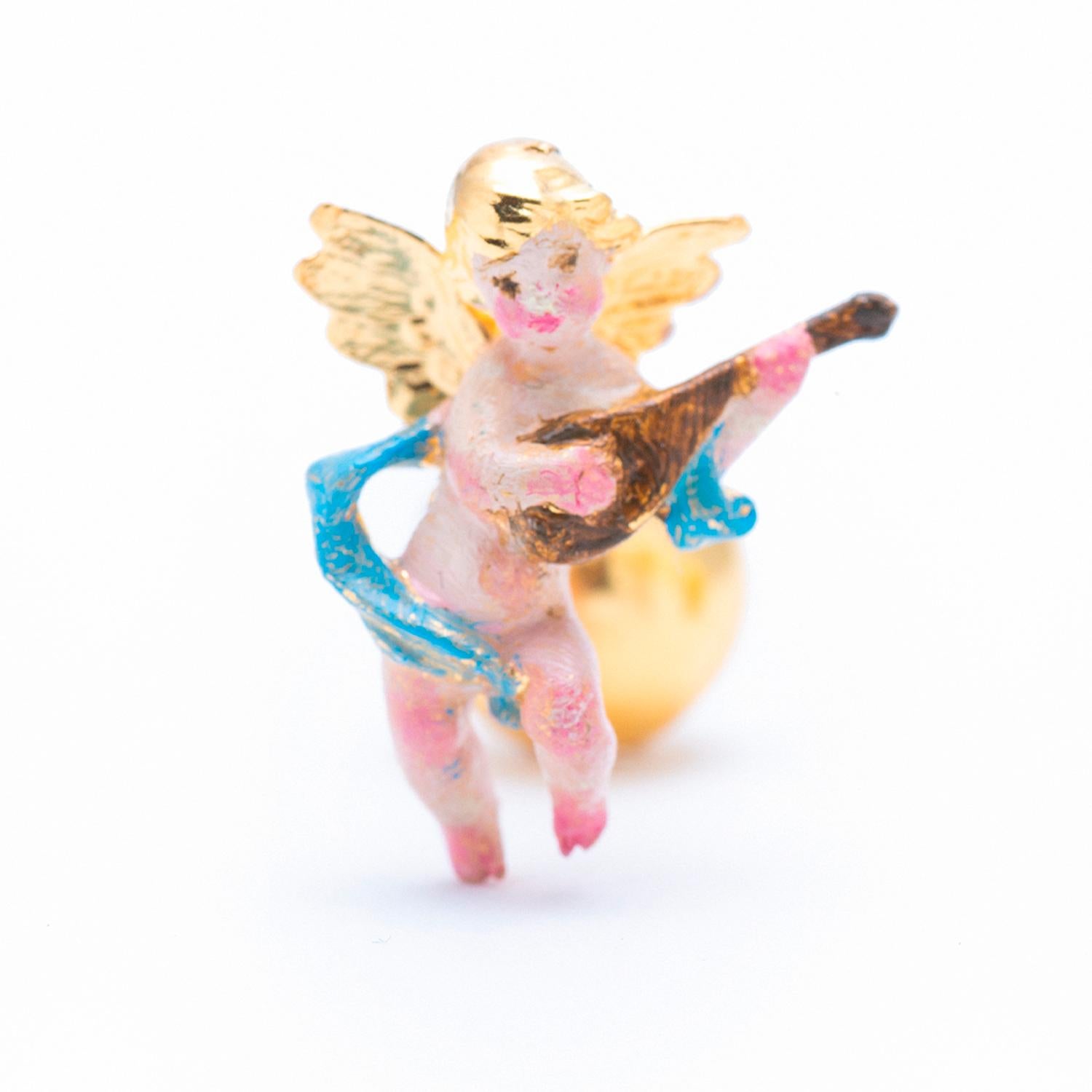 21st Century Polychromed Musician Angels Guitar Violin Yellow Gold Cufflinks

MADE TO ORDER

18 Karat Gold Cufflinks Polychromed Musician Angels

These cufflinks represent our admiration for the Valencian Baroque. It is a collaboration with the