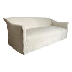 Made to Order Belgian Linen Slip Covered Sofa