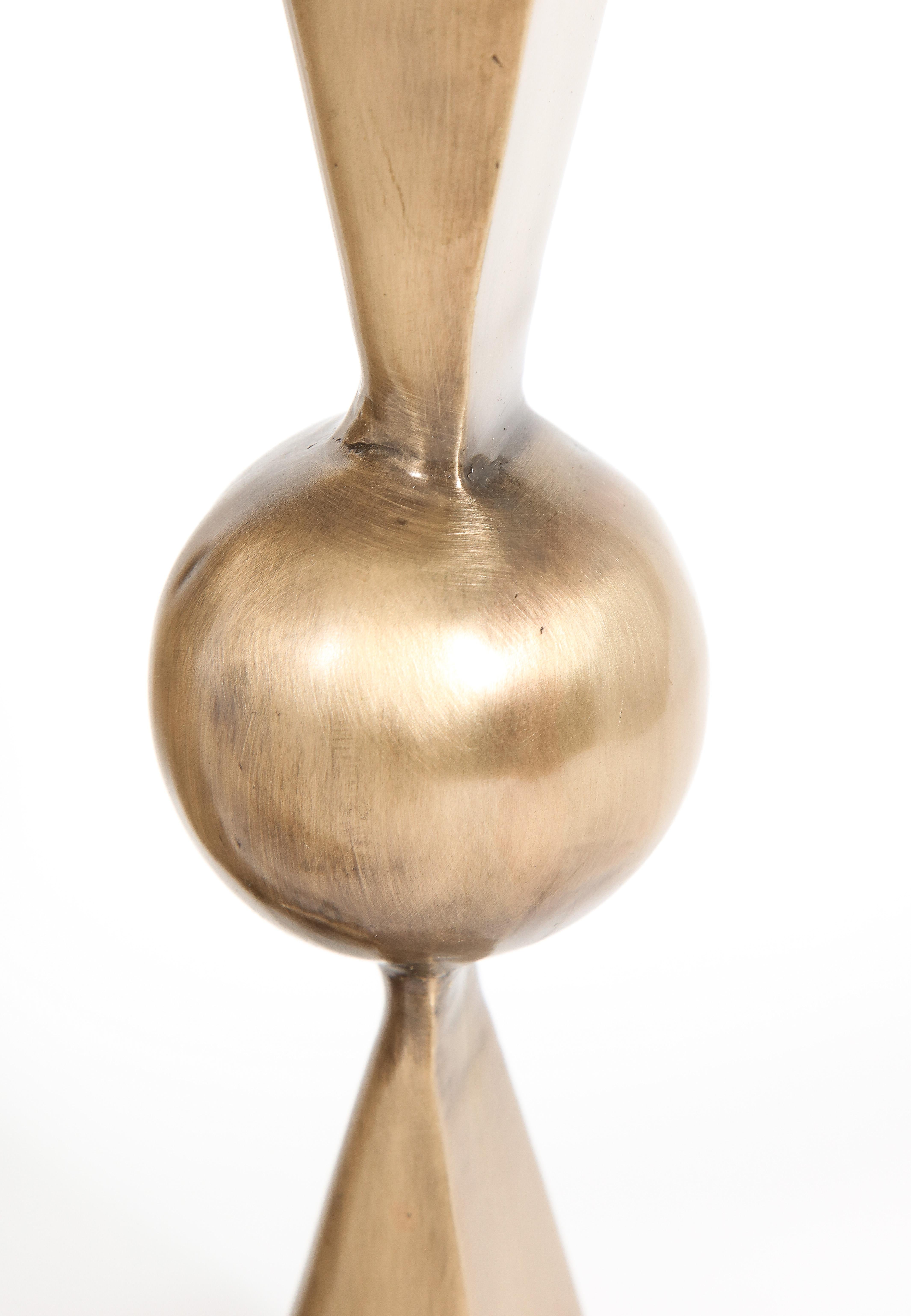 Lampe de table en bronze fabriquée sur commande, USA 2021 en vente 2