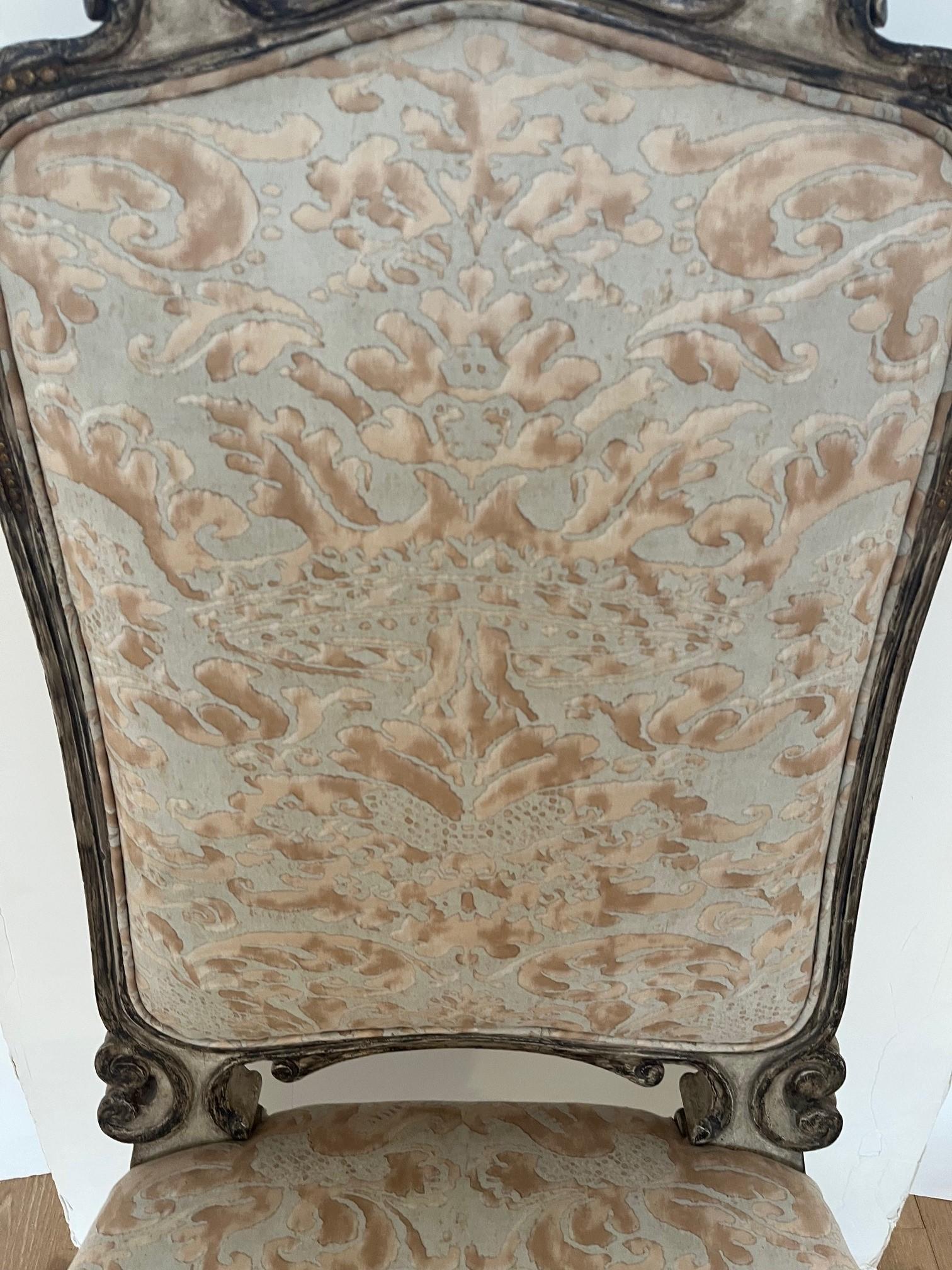 Made to Order Carved Back and Legs Fontain Dining Side Chair  For Sale 6
