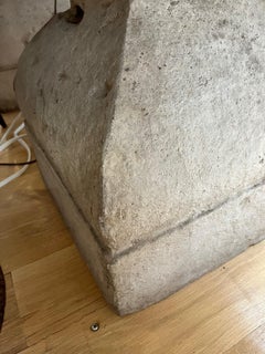 Made to Order Carved Stone Mission Dining Table with Carved Baluster Form Bases