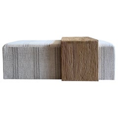 Made to Order for Katie Cocktail Ottoman with custom Waterfall Table