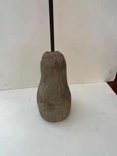 Made to Order Forged Iron and Stone Base in Dark Bronze Patinated Candelabra