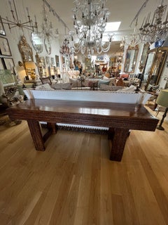 Made to Order Handcarved and Handcrafted Pyrenees Console