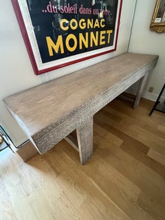 Made to Order Handcarved and Handcrafted Sugar Pine Pyrenees Console