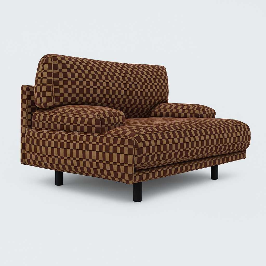 Américain Chaise longue italienne des années 1980, fabriquée sur commande - Design sculptural inspiré du vintage en vente