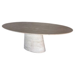 Made To Order Italian Travertine Dining Table Customizable