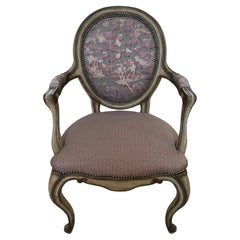 Made to Order Louis XV Style Dining Armchair in Antique Painted Finish