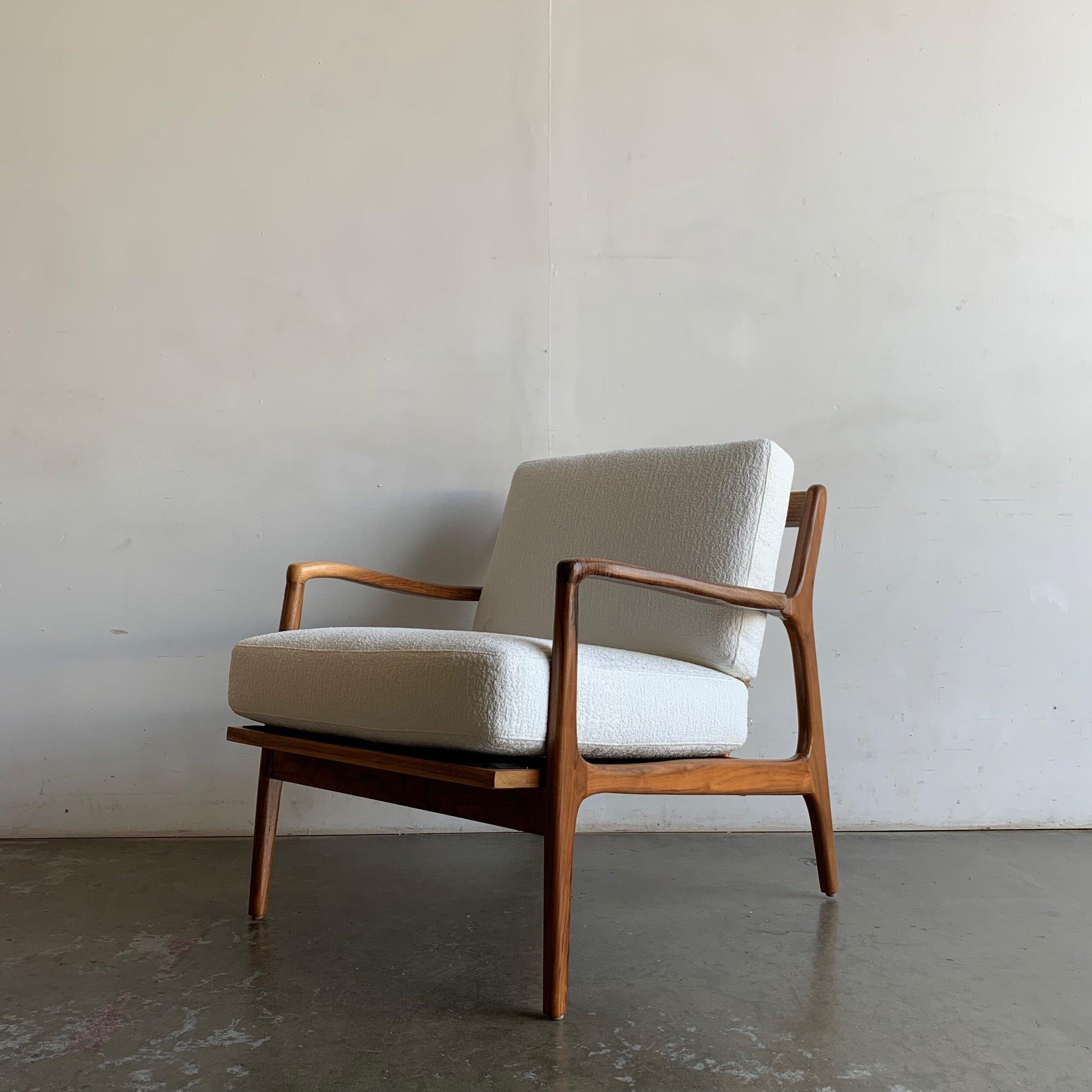 Made to Order Mid Century Larsen Style Lounge Chair For Sale 5
