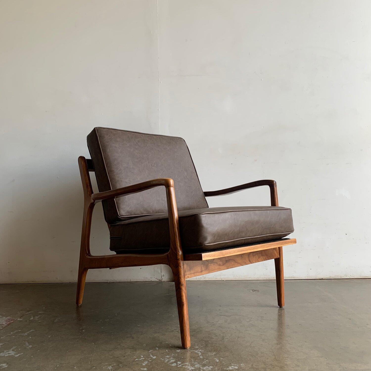 Mid-Century Modern Made to Order Mid Century Larsen Style Lounge Chair For Sale