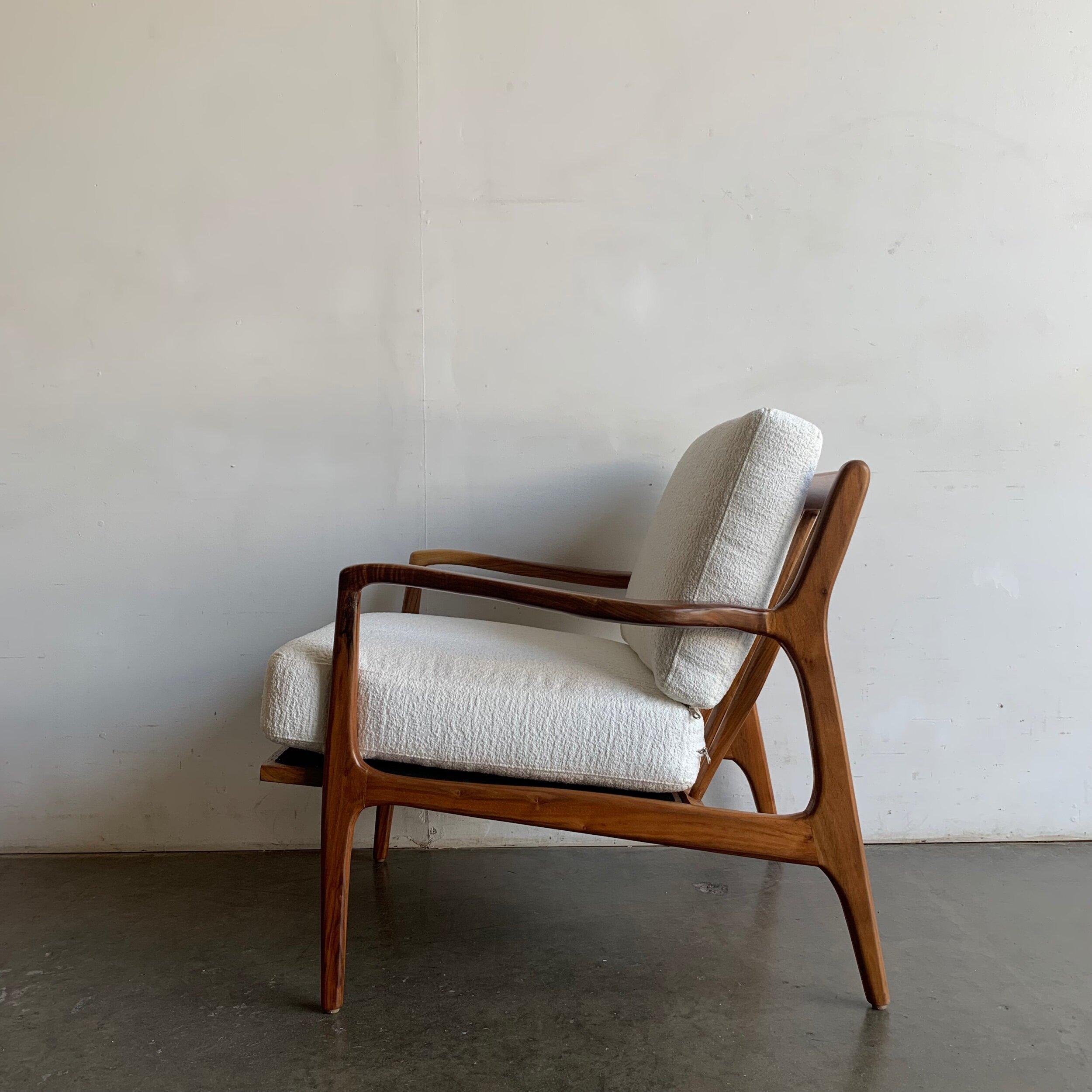 Made to Order Mid Century Larsen Style Lounge Chair For Sale 1