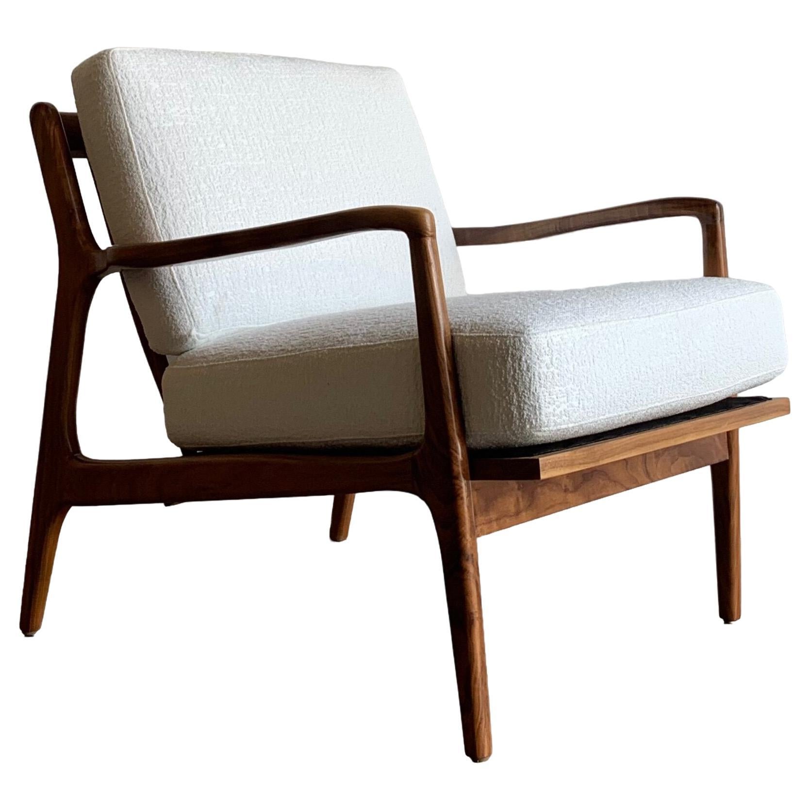 Made to Order Mid Century Larsen Style Lounge Chair For Sale