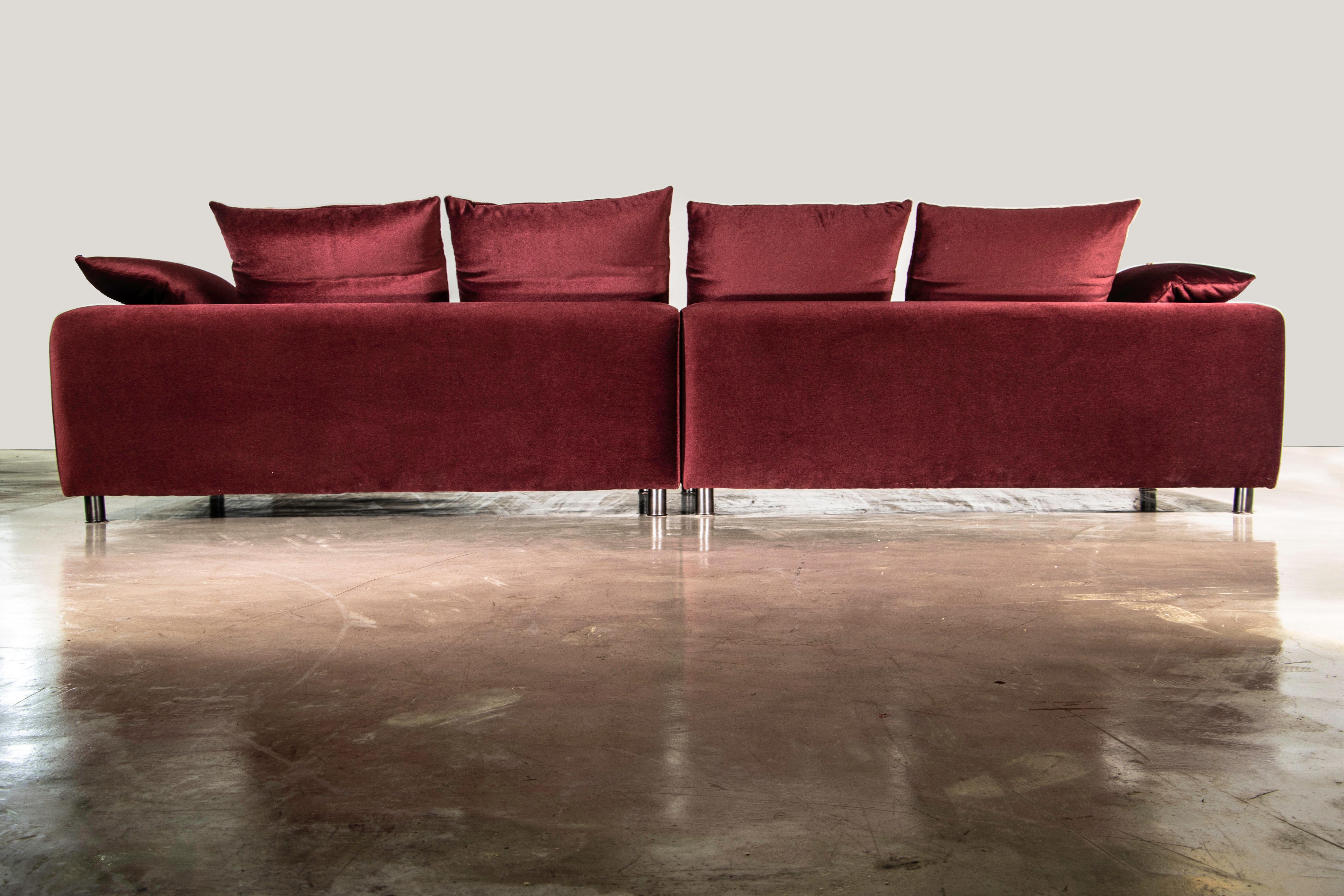 Patiné Canapé sectionnel moderne et personnalisable sur commande en COM par Costantini, Sofia en vente