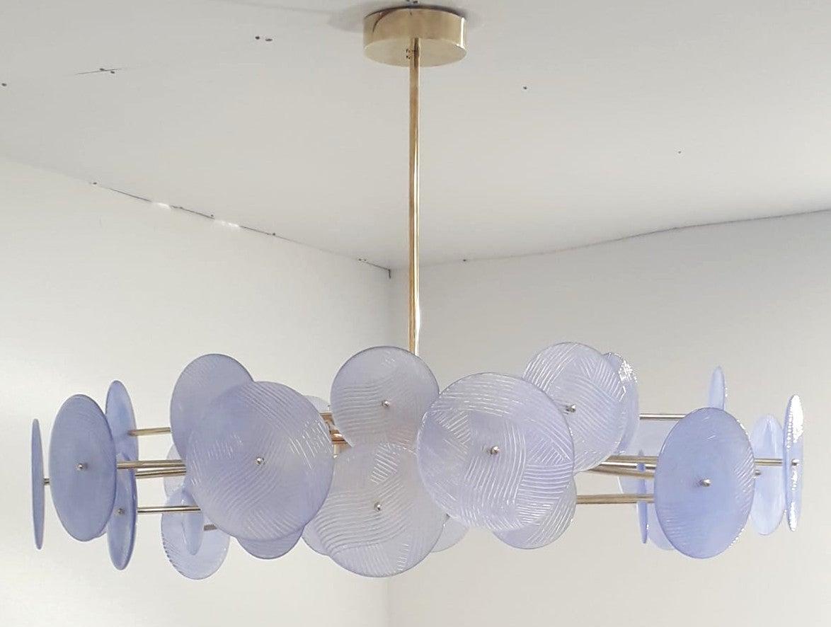 Made to Order Periwinkle Chandelier for Adriel In New Condition For Sale In Los Angeles, CA
