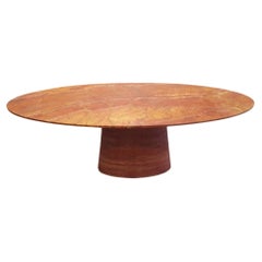 Made To Order Red Travertine Dining Table