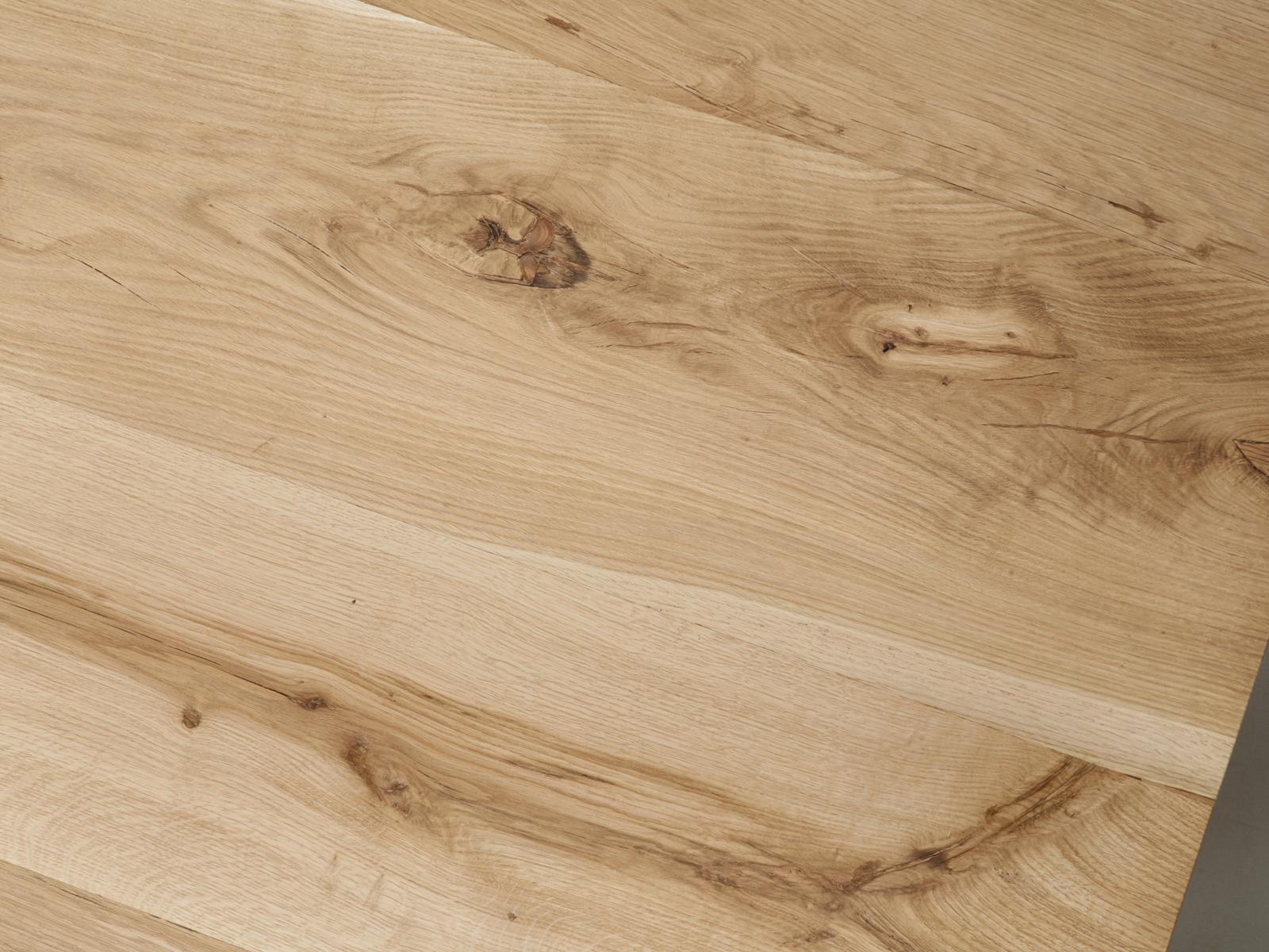 white oak trestle dining table