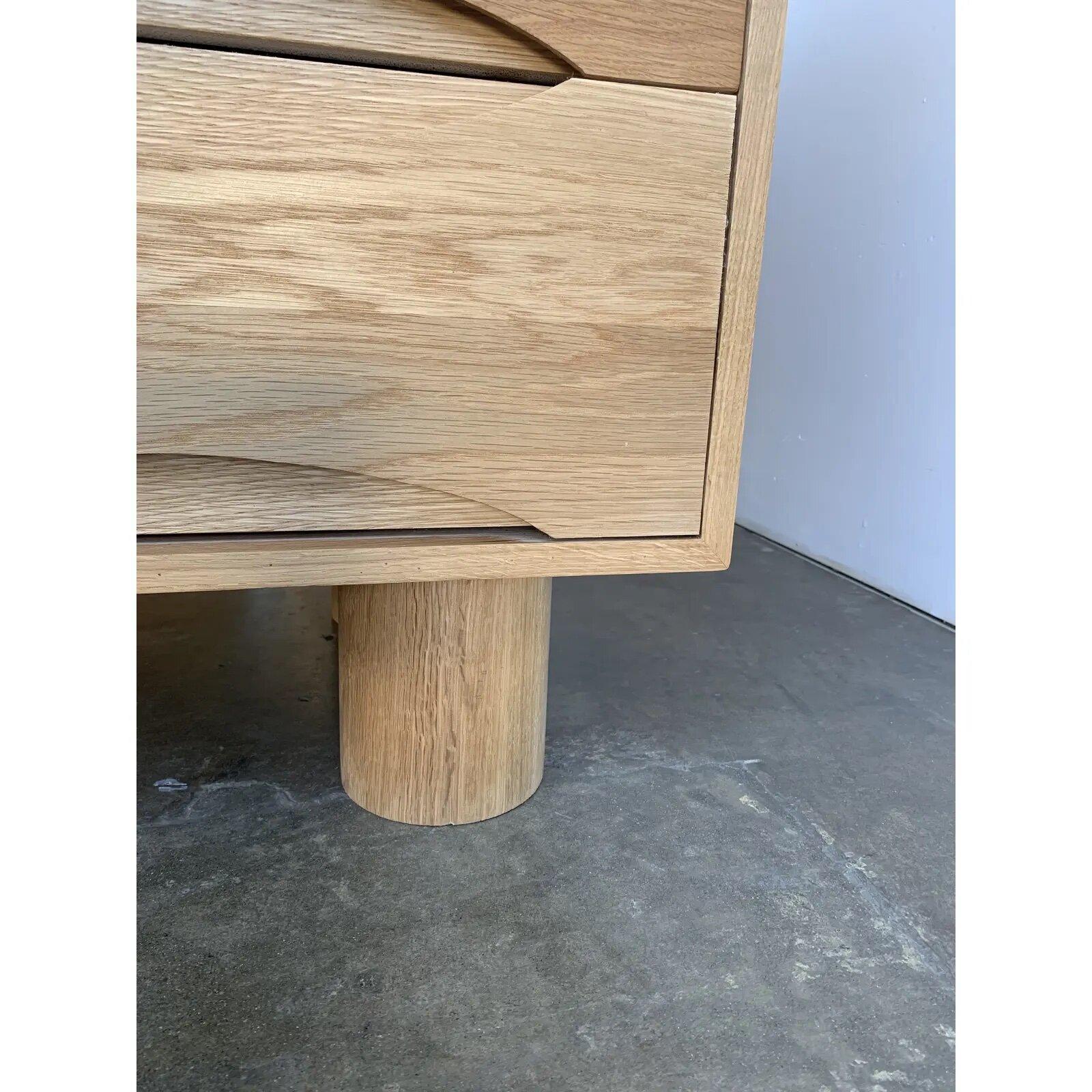 Made To Order White Oak “Ojos” Dresser In Good Condition For Sale In Los Angeles, CA