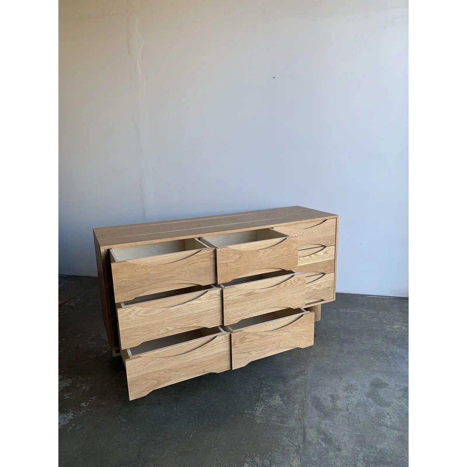 Contemporary Made To Order White Oak “Ojos” Dresser For Sale