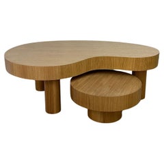 Made to Order- XL version two tiered kidney coffee table set