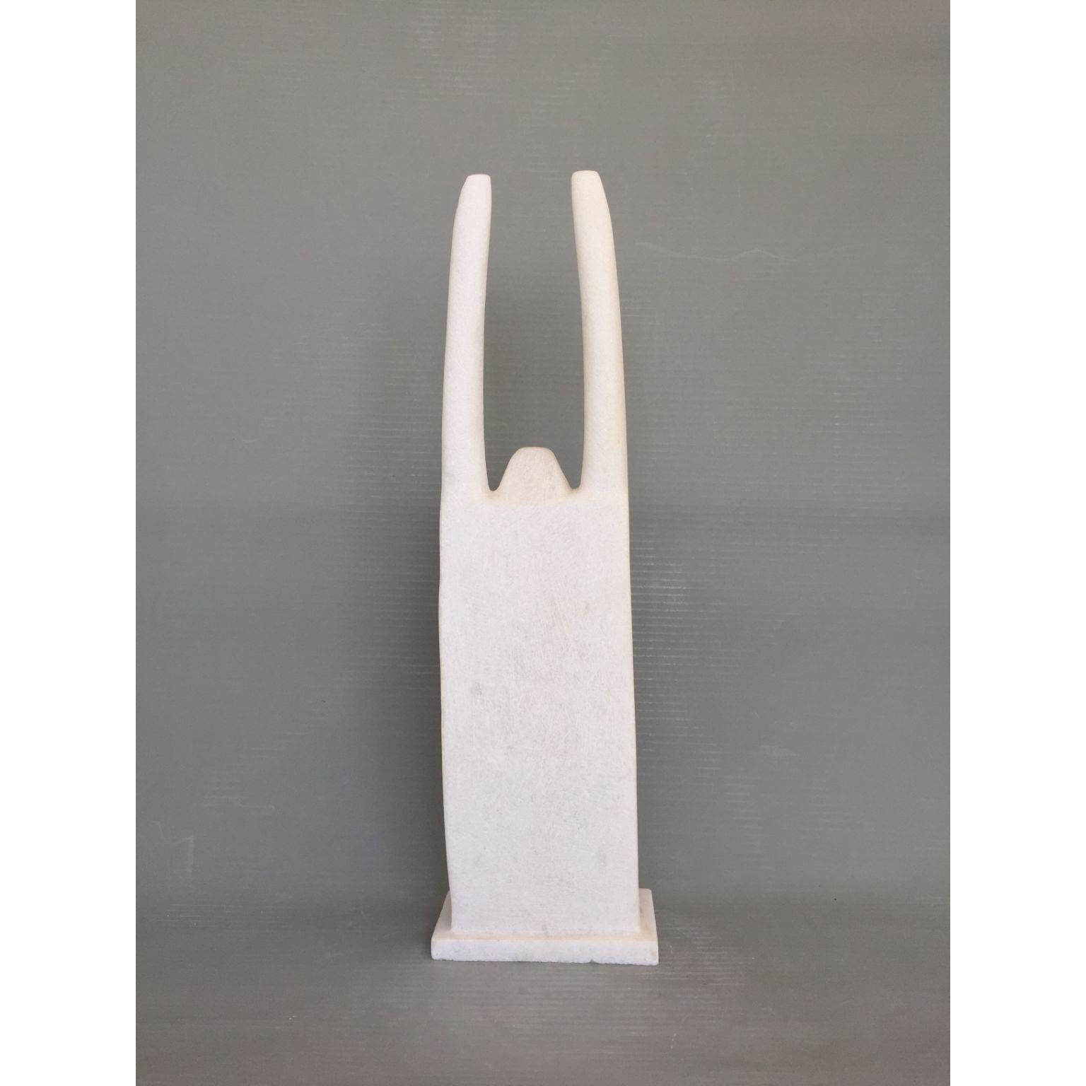 Madea hand carved marble sculpture by Tom Von Kaenel
Dimensions: D15 x W5 x H52 cm
Materials: Marble

Tom von Kaenel, sculptor and painter, was born in Switzerland in 1961. Already in his early
childhood he was deeply devoted to art. His desire
