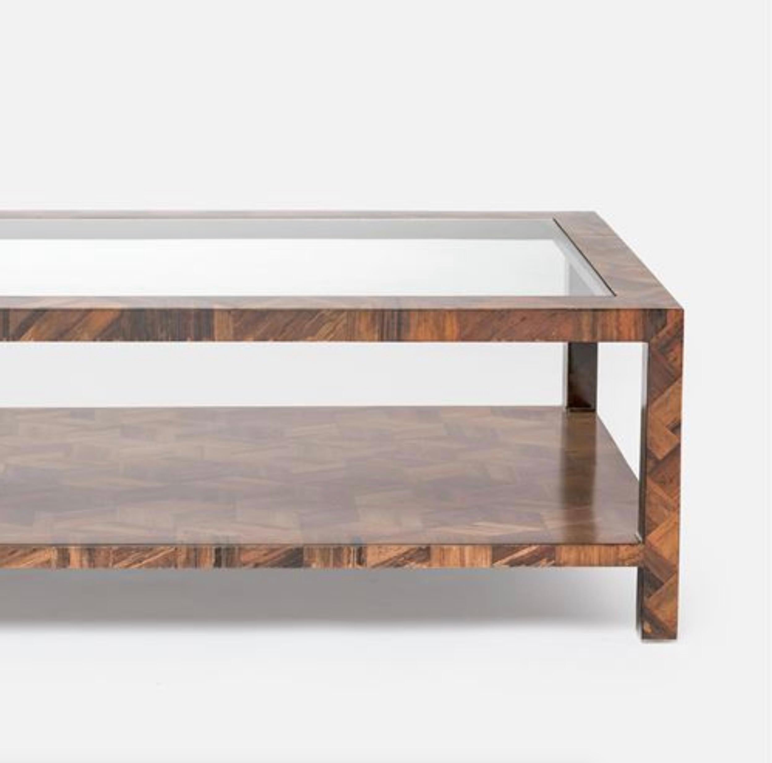 Modern MadeGoods Brindley Natural Banana Bark Coffee Table