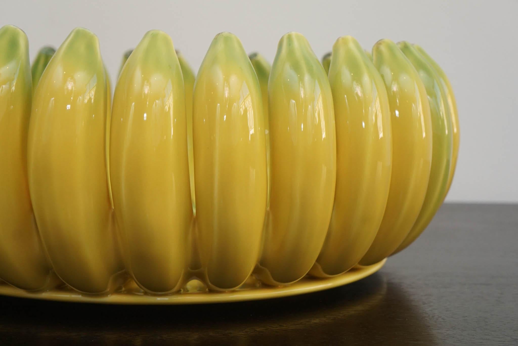 Portuguese Madeira Banana Bowl  For Sale