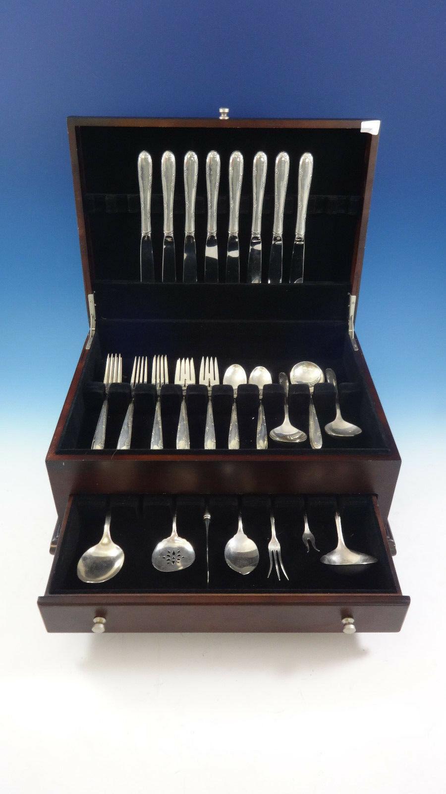 Madeira by Towle sterling silver flatware set of 47 pieces. This set includes:

8 knives, 9