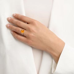 Madeira Citrine Ring in 18kt Rose Gold