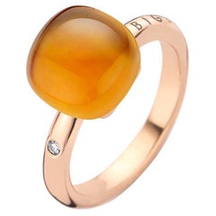 Madeira Citrine Ring in 18kt Rose Gold