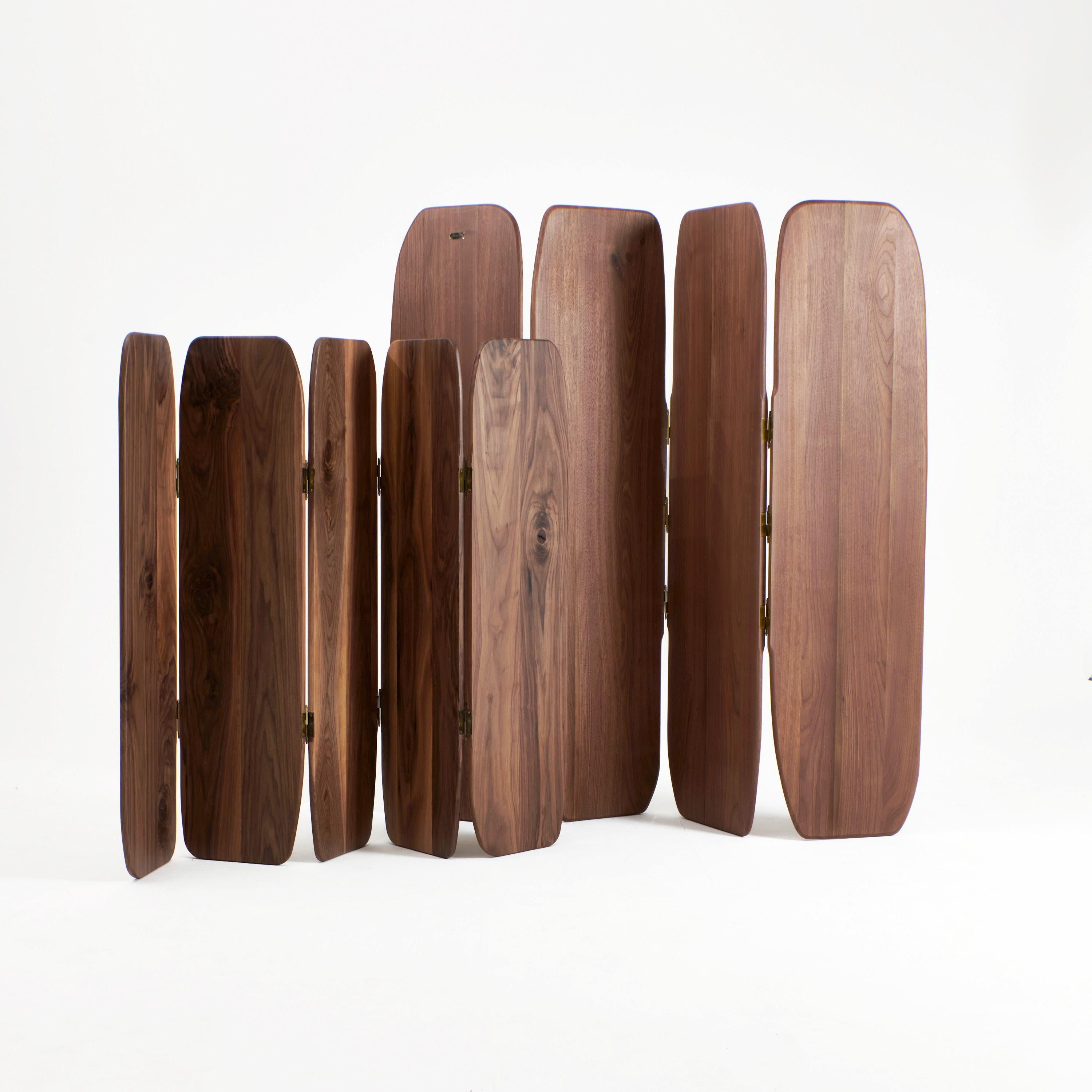 MADEIRA ROOM DIVIDER (large), designed in 2023.

Foldable screen in four panels made from solid chestnut wood varnished in a translucent white finish. Handcrafted in Northern Portugal.

Bespoke dimensions available upon request. Please inquire to