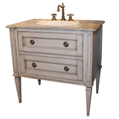 Madelaine Sink Base in French Gray