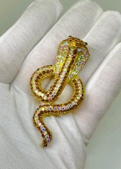 Madeleine Albright's Cobra Snake Serpent Pin Brooch And Read My Pins Book