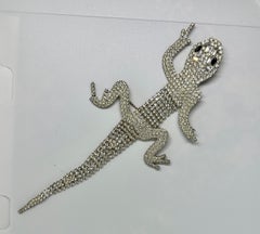 Madeleine Albright's Lizard Pin Brooch 7.5" Articulated And "Read My Pins" Book
